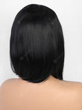 Solid Straight Bob Medium Center Part Synthetic Wig with Lace Front