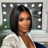 Short Bob Wig Human Hair Lace Front Wigs for Black Women 4x1 T Part Closure 100% Human Hair Wigs 12 Inch