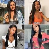 ALI GRACE 4x4 Lace Closure Wigs Straight Hair Virgin Human Hair Lace closure wigs for Black Women 150% Density Pre Plucked With Baby Hair Natural Color 18inch