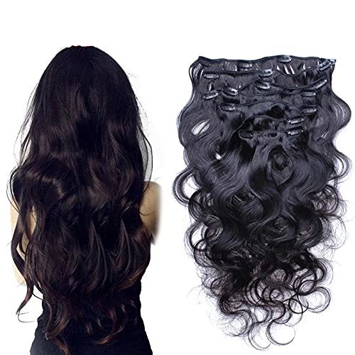 Body Wave Clip in Human Hair Extension Brazilian Remy Clip on Hair Extension Nat