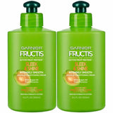 2 PACK GARNIER FRUCTIS INTENSELY SLEEK & SHINE SMOOTH LEAVE-IN CONDITIONING