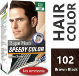 Bigen Men's Speedy Color Shade Brown Black 102, (40gm + 40gm) - No Ammonia