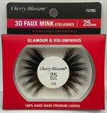 CHERRY BLOSSOM 3D FAUX MINK EYELASHES 25mm GLAMOUR & VOLUMINOUS  #72705