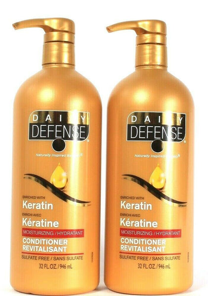 2 Daily Defense Enriched Keratin Moisturizing Sulfate Free Conditioner 32 oz