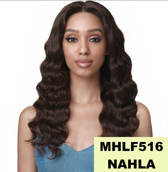 BOBBI BOSS MHLF516 NAHLA 13"X4" LaceFrontHAND TIED LACE UNPROCESSED HUMAN HAIR