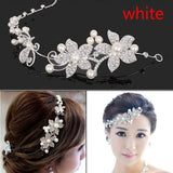 Elegant Design Fashion Luxurious Women Wedding Bridal Crystal Rhinestone Pearls Hairpin Flower Diamante Hair Clip Comb Diamante Hair Clip Comb Jewel