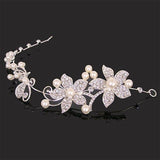 Elegant Design Fashion Luxurious Women Wedding Bridal Crystal Rhinestone Pearls Hairpin Flower Diamante Hair Clip Comb Diamante Hair Clip Comb Jewel