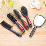 5pcs Hair Comb Set Hair Styling Tools Hairdressing Combs Set Mirror In Gift Box Professional Salon Products Brush