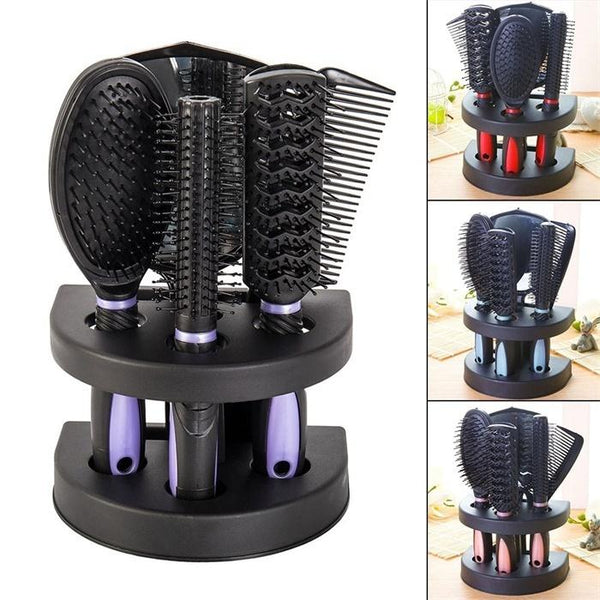 5pcs Hair Comb Set Hair Styling Tools Hairdressing Combs Set Mirror In Gift Box Professional Salon Products Brush