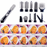 10 in 1 Multifunctional Professional 110/240V Styling Electric Hair Dryer Hair Blow Dryer Set Volume Styler Hair Styling Brush Comb , 3colors,4plugs