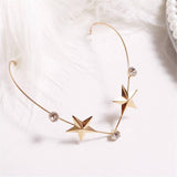 Women Fashion Headbands Crystal Diamonds Hairpin Clip Sweet Back Holder Hair Hoop