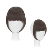 Woman Fringe Clip on Hairpiece Extensions Straight Clip in Front Hair Bang Fringe Hair Extension