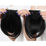 Woman Fringe Clip on Hairpiece Extensions Straight Clip in Front Hair Bang Fringe Hair Extension