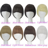 Woman Fringe Clip on Hairpiece Extensions Straight Clip in Front Hair Bang Fringe Hair Extension