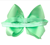 30 Colors  6 Inch Hair Bows Baby Girls headbands Big 6" Bow Soft Elastic Band for Infant Newborn Toddlers