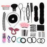 AIMEI Women Hair Accesories DIY Hair Styling Tools Set Magic Sponge Braider Hair Clip Hairpins Korean Dish Made Curler Tools