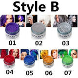 New Hair Color Wax Harajuku Style Styling Dye Molding Paste One-time Non-toxic DIY Temporary Hair Dye Wax