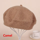 Fashion Warm Autumn French Winter Wool Beanie Beret Hat Cap for Women 10 Colors