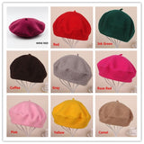 Fashion Warm Autumn French Winter Wool Beanie Beret Hat Cap for Women 10 Colors