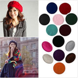 Fashion Warm Autumn French Winter Wool Beanie Beret Hat Cap for Women 10 Colors