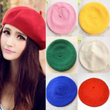 Fashion Warm Autumn French Winter Wool Beanie Beret Hat Cap for Women 10 Colors