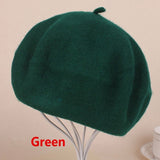 Fashion Warm Autumn French Winter Wool Beanie Beret Hat Cap for Women 10 Colors