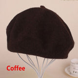 Fashion Warm Autumn French Winter Wool Beanie Beret Hat Cap for Women 10 Colors