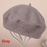 Fashion Warm Autumn French Winter Wool Beanie Beret Hat Cap for Women 10 Colors