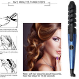 Hair Styling Kit,Flat Iron + Spiral Curling Iron + Hair Comb,3pcs