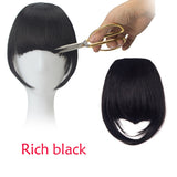 Hot New In Front Hair Bangs Pretty Girls Hair Extension Bangs Straight Wig Piece Clip on   Hair Extension