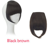 Hot New In Front Hair Bangs Pretty Girls Hair Extension Bangs Straight Wig Piece Clip on   Hair Extension