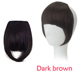 Hot New In Front Hair Bangs Pretty Girls Hair Extension Bangs Straight Wig Piece Clip on   Hair Extension