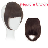 Hot New In Front Hair Bangs Pretty Girls Hair Extension Bangs Straight Wig Piece Clip on   Hair Extension