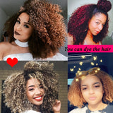 Natural Color Clip In Brazilian Hair Extensions 8pcs Afro Curly Human Hair Extensions