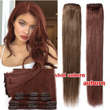 8-20 Short Inch 8 Pcs Clip In Human Hair Extensions Soft & Silky Brazilian Remy Hair New Length New Style New Extensions