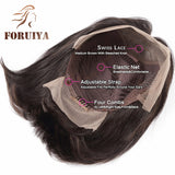 Foruiya Hair High Density Brazilian Virgin Human Hair 13x4 Lace Front Wigs Glueless Short Bob Human Hair Wigs Straight With Baby Hair For Black Women