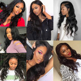 Foruiya Lace Front Wigs Human Hair Pre Plucked with Baby Hair 150% Density Brazilian Body Wave Human Hair Wig for Black Women 13X6 Lace Wigs