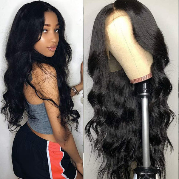 Foruiya Lace Front Wigs Human Hair Pre Plucked with Baby Hair 150% Density Brazilian Body Wave Human Hair Wig for Black Women 13X6 Lace Wigs