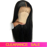 Straight Lace Front Human Hair Wigs For Black Woman Pre Plucked 150% Density 13x4 Lace Front Wig Brazilian Remy Hair Wigs