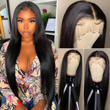 Straight Lace Front Human Hair Wigs For Black Woman Pre Plucked 150% Density 13x4 Lace Front Wig Brazilian Remy Hair Wigs