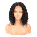 Malaysian Jerry Curly Short Bob Lace Front Human Hair Wig Pre Plucked For Black Women Glueless 13x4 Curly Wave Frontal Wig Remy