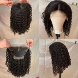 Malaysian Jerry Curly Short Bob Lace Front Human Hair Wig Pre Plucked For Black Women Glueless 13x4 Curly Wave Frontal Wig Remy