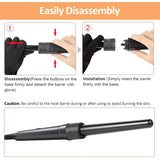 5-in-1 LCD Curling Iron Ceramic Wand Temperature Control Curler Tong Hair Styler