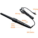 5-in-1 LCD Curling Iron Ceramic Wand Temperature Control Curler Tong Hair Styler