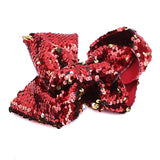 Girl Woman Hair Clips Double-sided Reversible Sequin Bow Hair Accessory