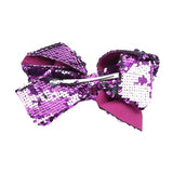 Girl Woman Hair Clips Double-sided Reversible Sequin Bow Hair Accessory