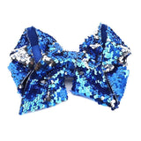 Girl Woman Hair Clips Double-sided Reversible Sequin Bow Hair Accessory