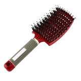 Women Bristle Nylon Hairbrush Scalp Massage Comb Detangle Hair Brush Salon Tool Curl Combs