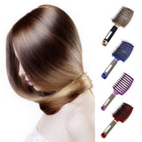 Women Bristle Nylon Hairbrush Scalp Massage Comb Detangle Hair Brush Salon Tool Curl Combs