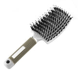 Women Bristle Nylon Hairbrush Scalp Massage Comb Detangle Hair Brush Salon Tool Curl Combs